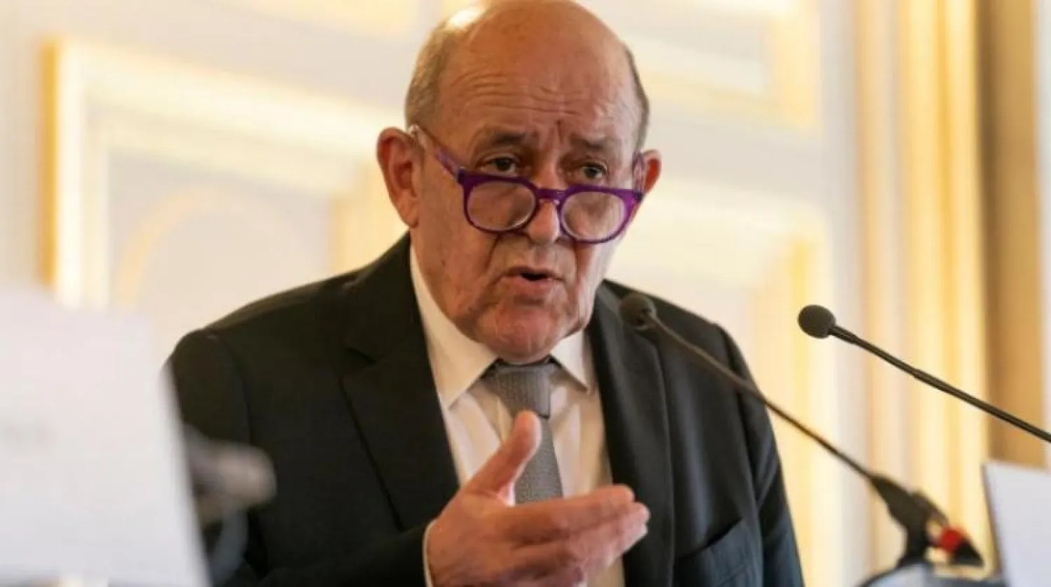 وزير الخارجية الفرنسي جان إيف لودريان (رويترز)