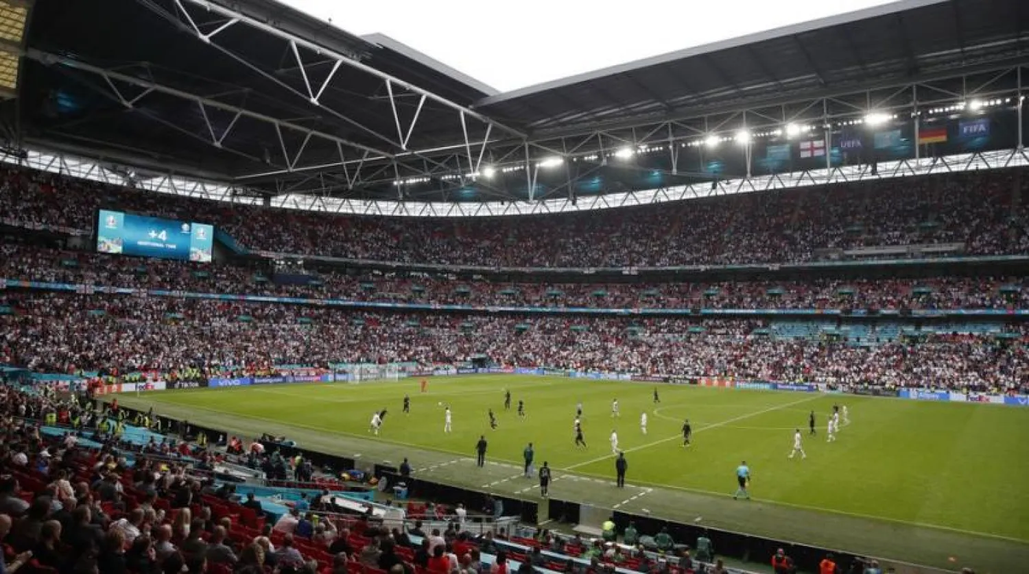 File Photo: Soccer Football - Euro 2020 - Round of 16 - England v Germany - Wembley Stadium, London, Britain - June 29, 2021 General view of the action Pool via REUTERS/Matthew Childs
