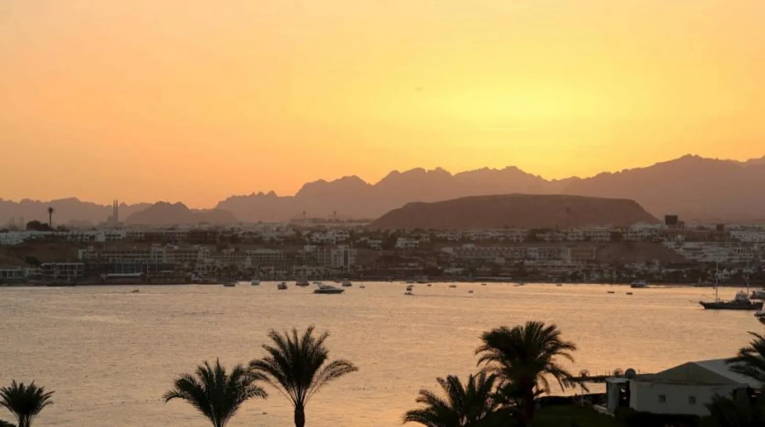 A general view of Naama bay during sunset in the Red Sea resort of Sharm el-Sheikh, November 7, 2015. (Reuters)
