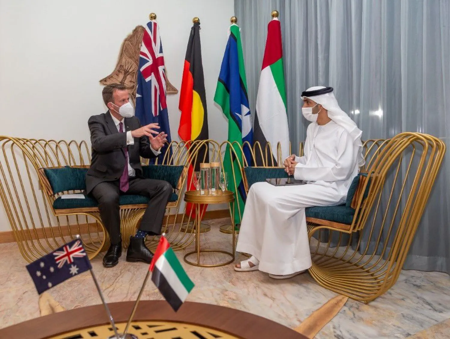 Australia and the UAE will pursue a Comprehensive Economic Partnership Agreement (CEPA). Photo: Twitter Account of Australian Minister for Trade, Tourism and Investment Dan Tehan