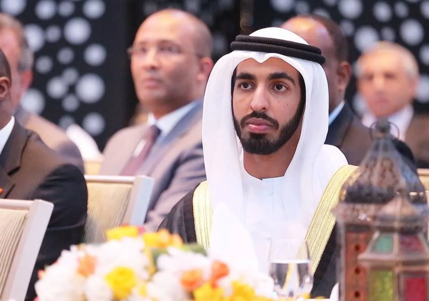 Sheikh Shakhbut bin Nahyan, Minister of State, called on the international community to take decisive steps against the Houthis. Photo: Wam
