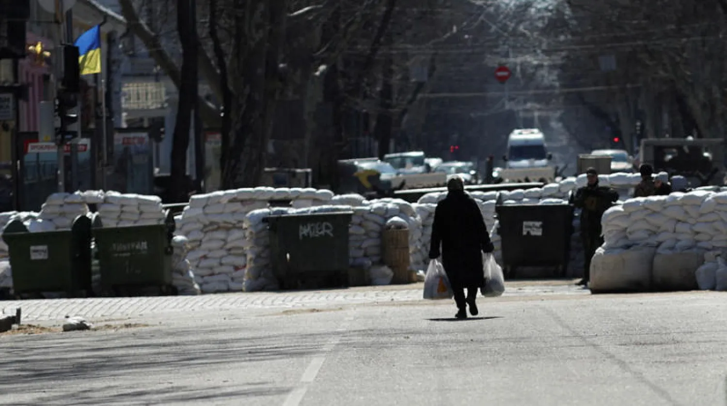 وسط مدينة أوديسا... المدينة الساحلية تستعد لمعركتها المصيرية (رويترز)