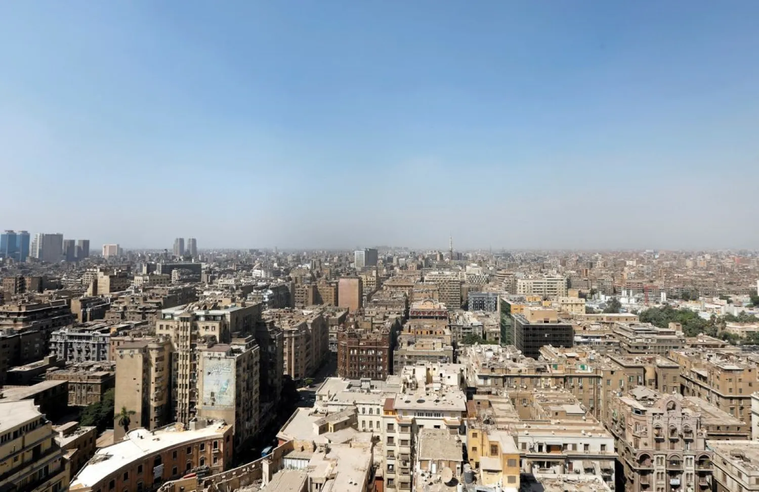 A general view of banks, hotels, office, and residential buildings in the center of Cairo, Egypt, September 13, 2018. (Reuters)
