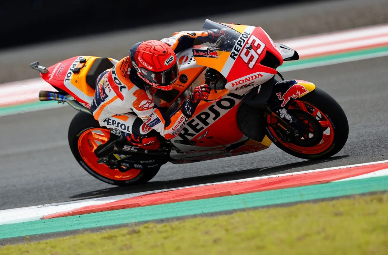 MotoGP - Indonesian Grand Prix - Mandalika International Street Circuit, Kuta, Lombok, Indonesia - March 20, 2022 Repsol Honda Team's Marc Marquez in action during the warm up. (Reuters)