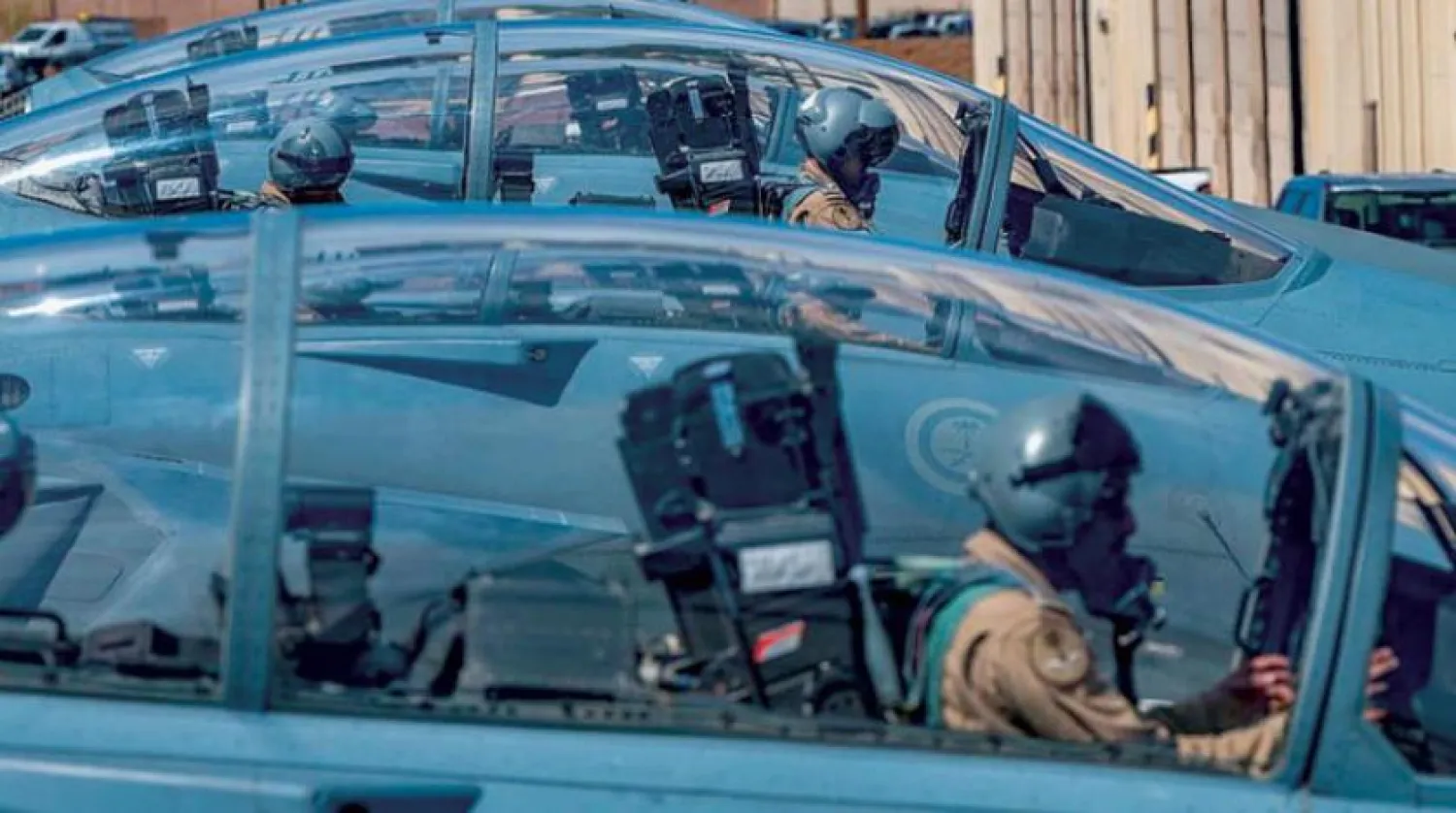 Saudi pilots at the Red Flag 2022 drills. (SPA)