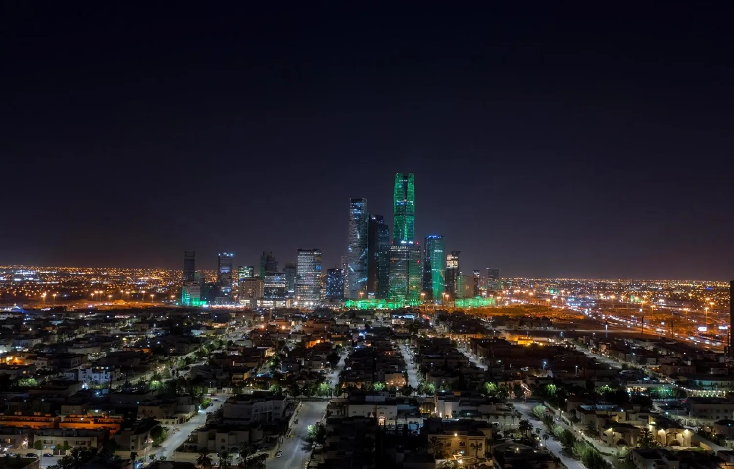 A night view of Riyadh. (SPA)