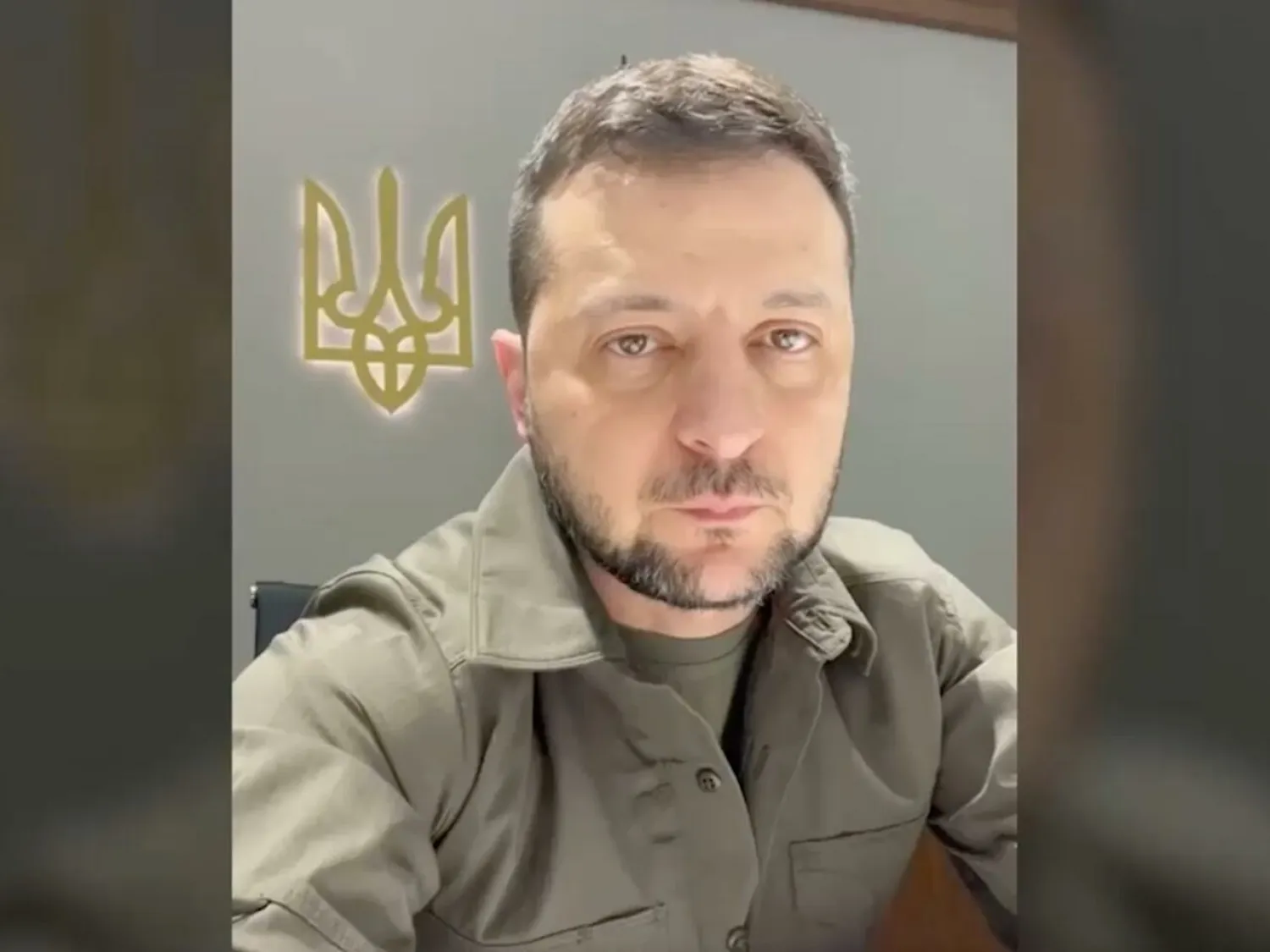 Ukraine’s President Volodymyr Zelensky in a video published on Facebook on March 21, 2022. Volodymyr Zelensky, Facebook, screengrab
