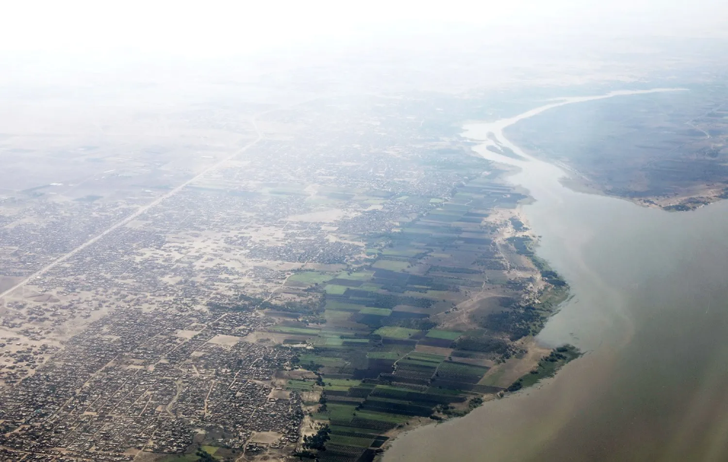 This Jan. 9, 2020, photo, shows a general view of the Blue Nile over Khartoum, Sudan. (AP)