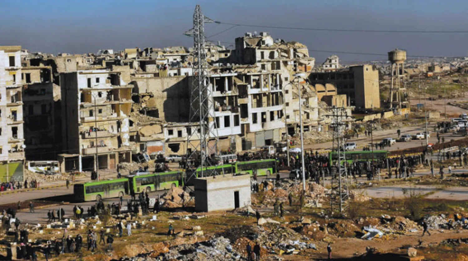 أحياء حلب الشرقية في نهاية 2016 (أ.ب)