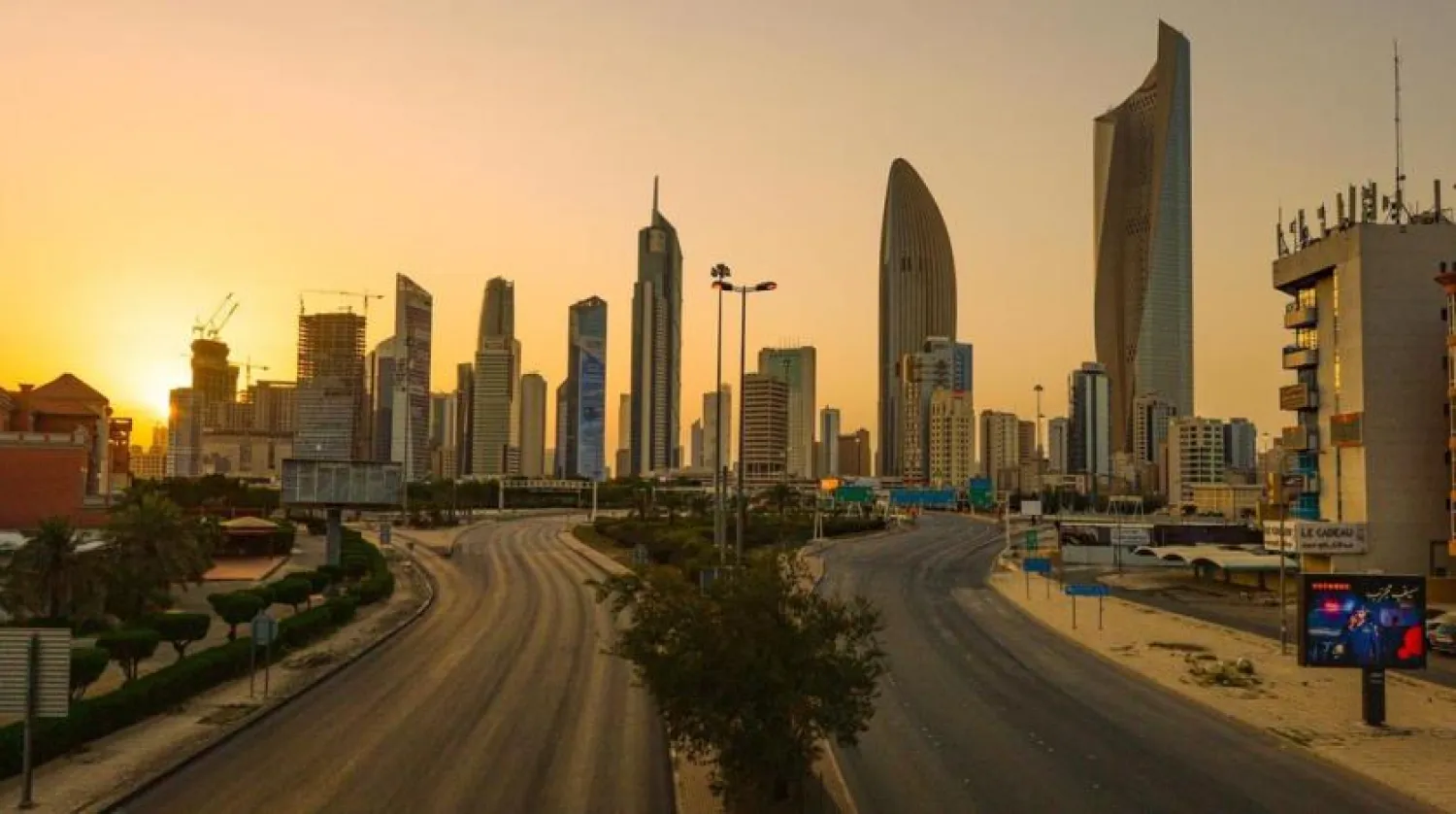 A view of empty streets, in Kuwait City, Kuwait, amid the coronavirus pandemic. (EPA)
