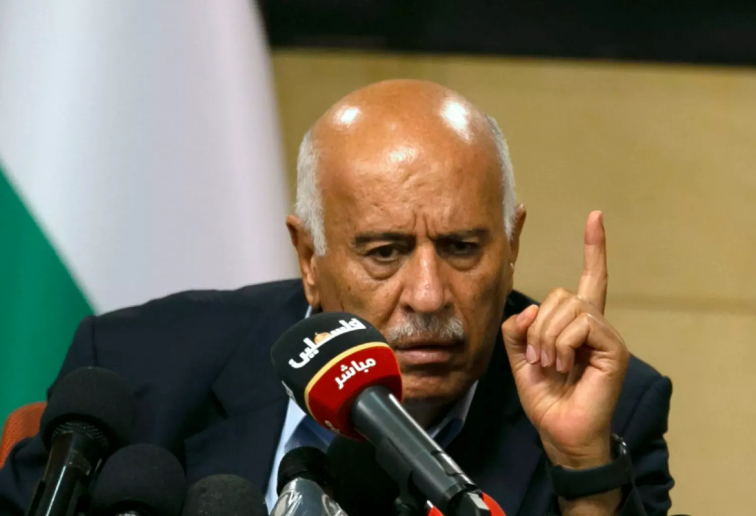 The head of the Palestinian Football Association, Jibril Rajoub, has repeatedly called on world governing body FIFA to apply its rules equitably ABBAS MOMANI AFP/File
