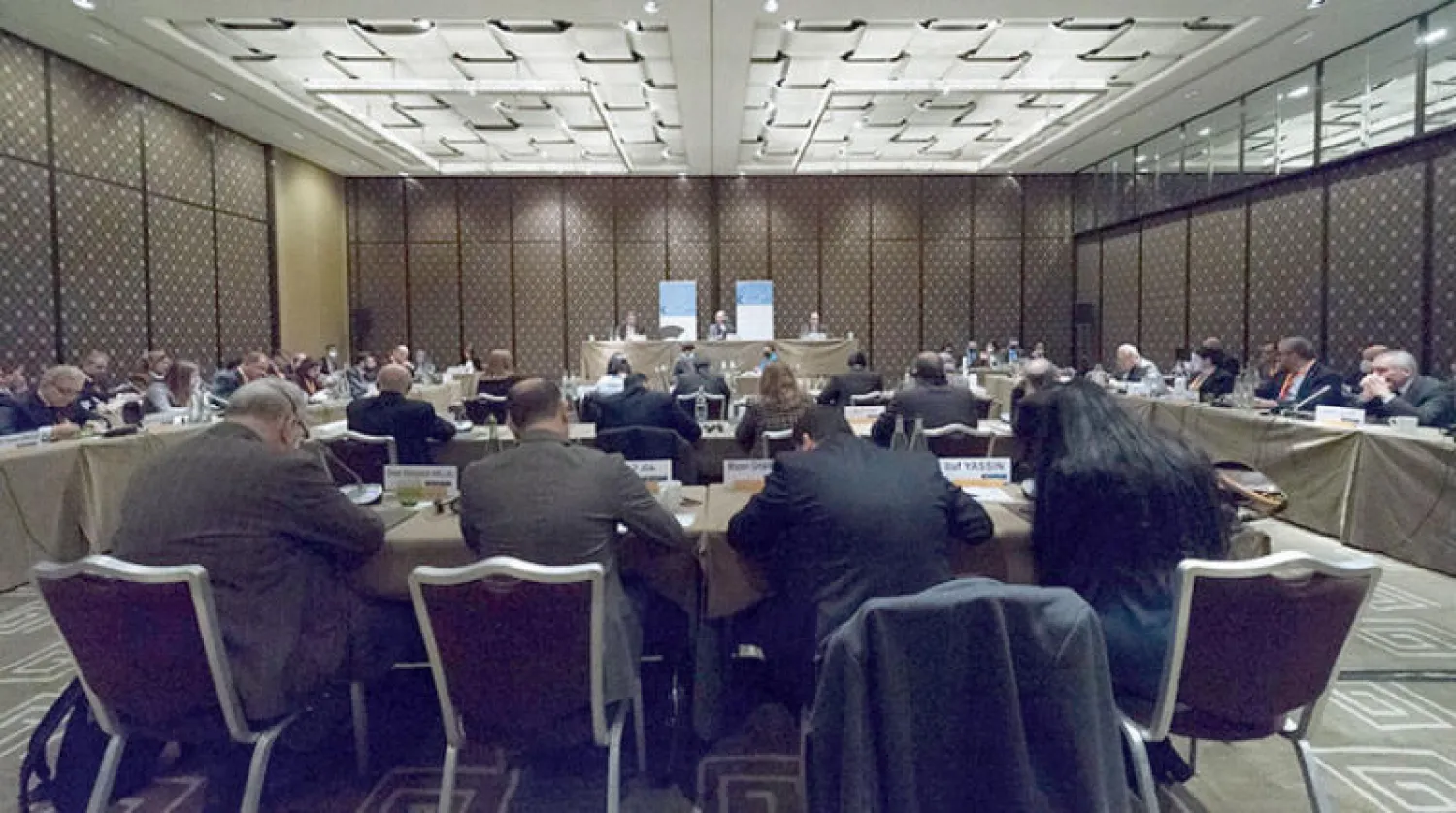 المبعوث الأممي غير بيدرسن خلال اجتماعات اللجنة الدستورية في جنيف (الأمم المتحدة)