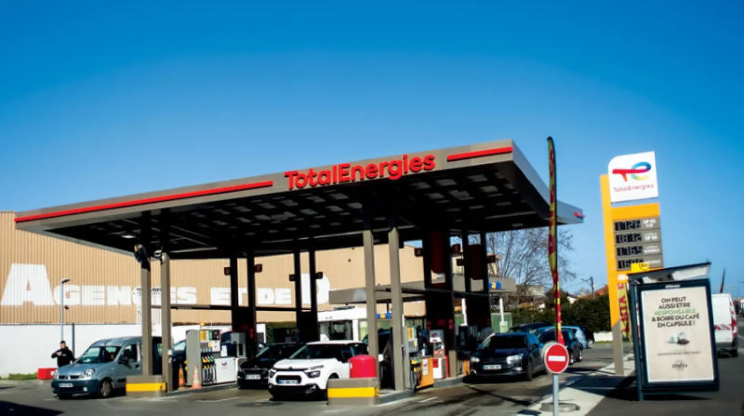 إحدى محطات الوقود التابعة لشركة «توتال» في فرنسا (غيتي)