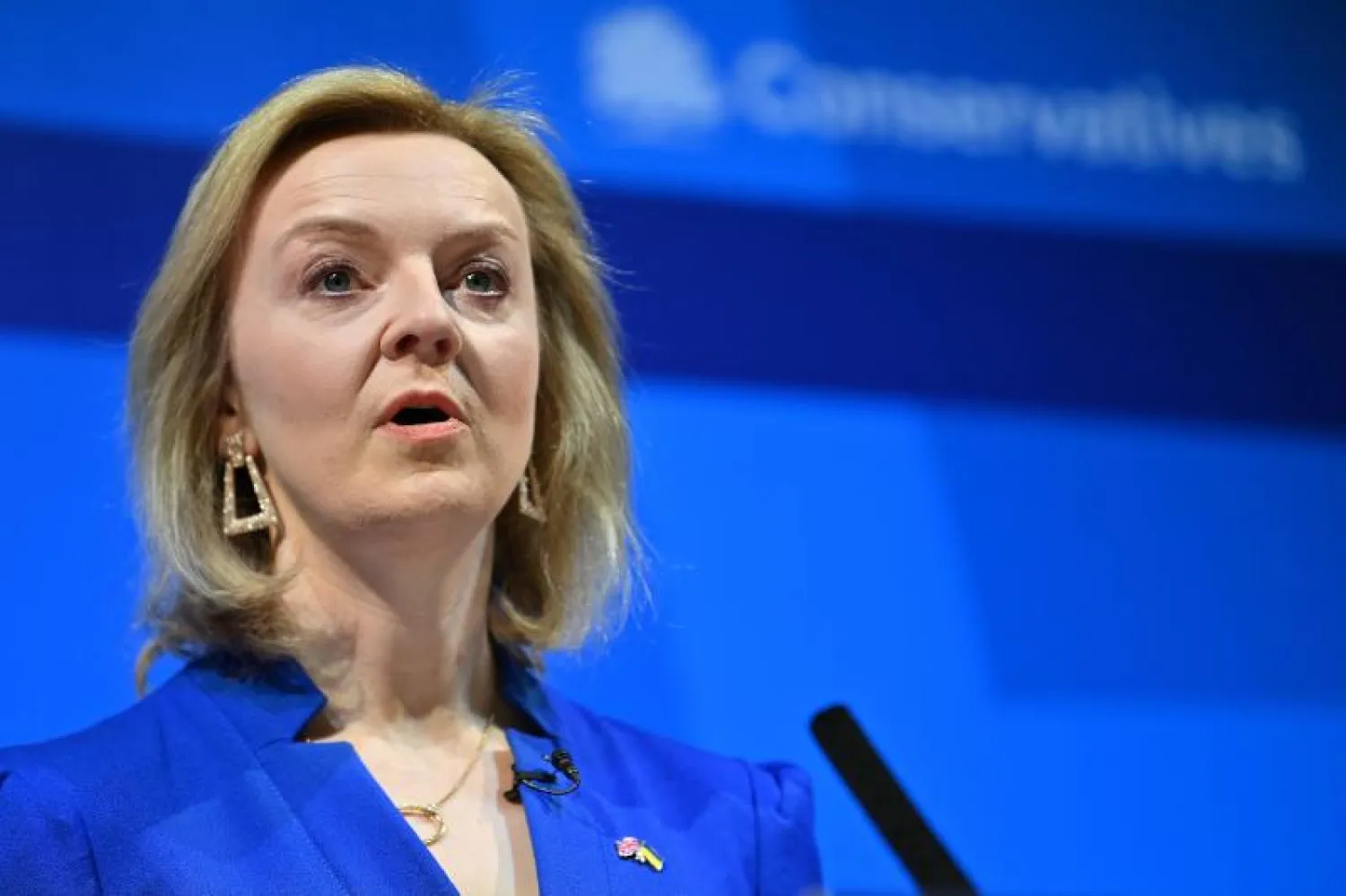 وزيرة الخارجية البريطانية ليز تراس (أ.ف.ب)