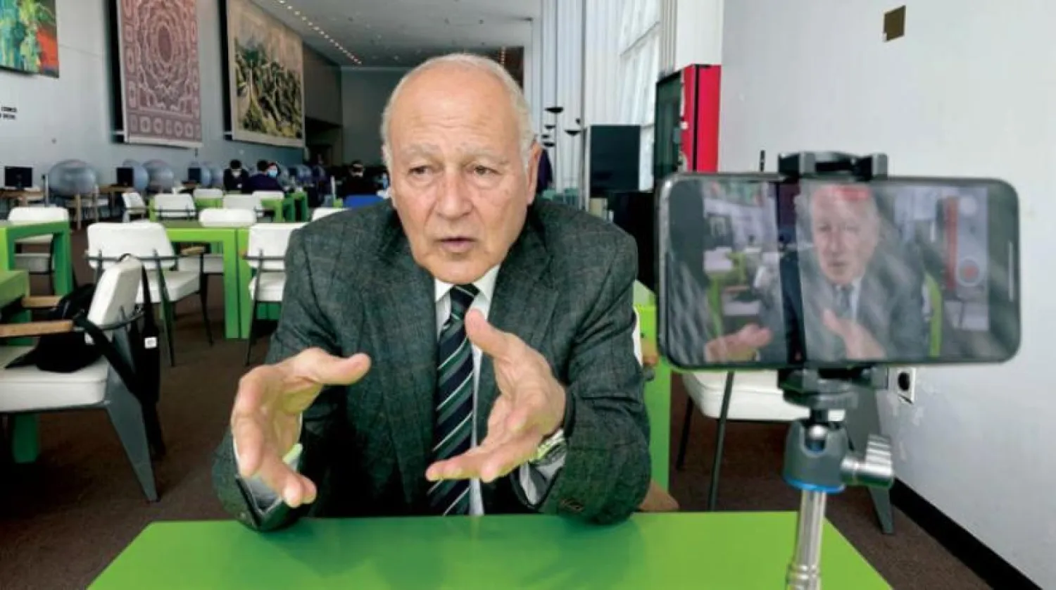 The Secretary-General of the Arab League, Ahmad Aboul Gheit, speaks to Asharq Al-Awsat in New York.