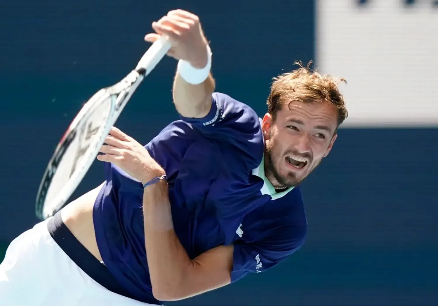 Daniil Medvedev beat Pedro Martinez 6-3 6-4. (AP)