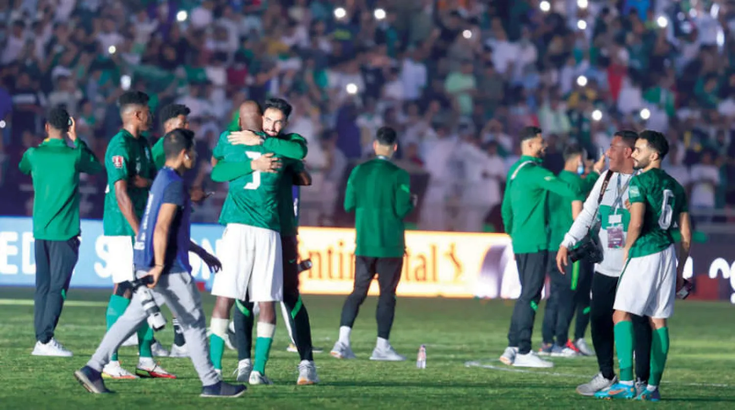المنتخب السعودي حقق أرقاماً قياسية خلال مباريات التصفيات (تصوير: عدنان مهدلي)