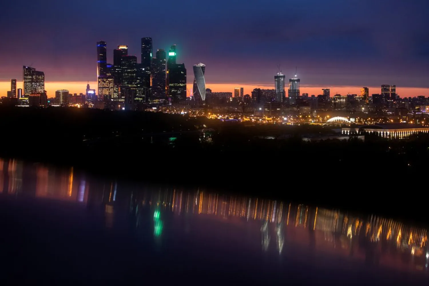 A general view of the Moscow International Business Center, also known as "Moskva-City", in Moscow, Russia May 14, 2020. REUTERS/Maxim Shemetov