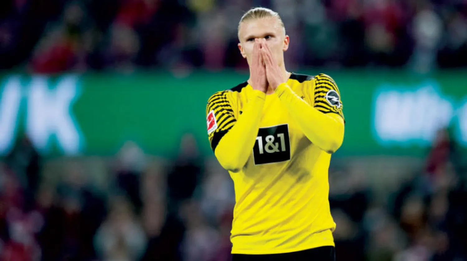 هالاند هداف دورتموند (د.ب.أ)