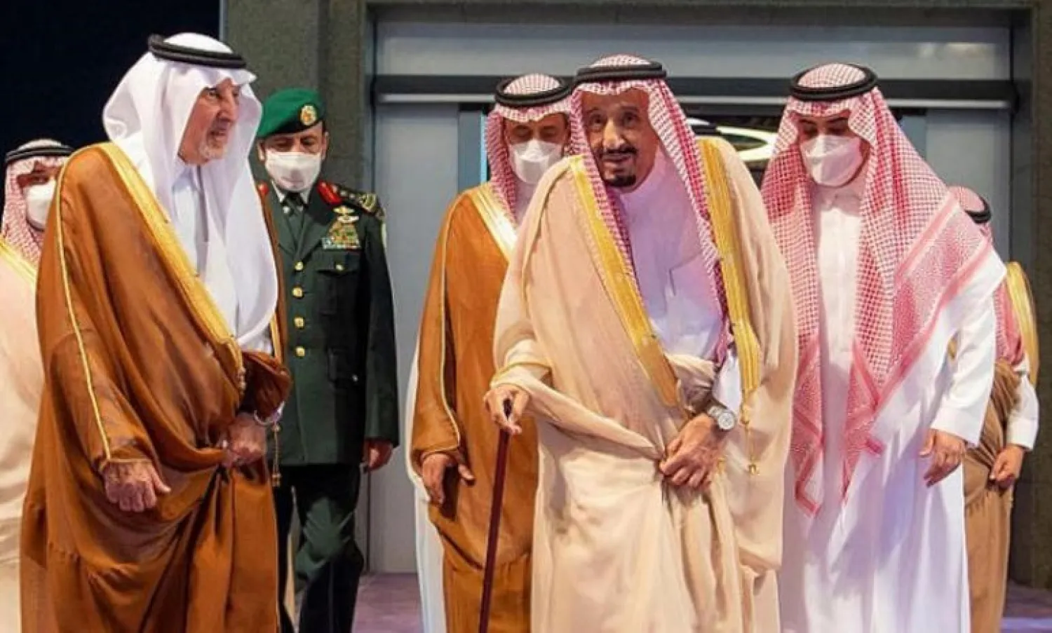 King Salman arrives in Jeddah. (SPA)
