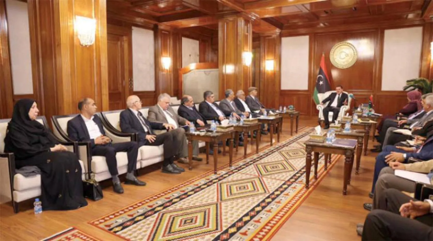 Dibeybe, seçim yasasını görüşmekle ilgilenen komite üyeleriyle bir araya geldi (Libya Ulusal Birlik Hükümeti)