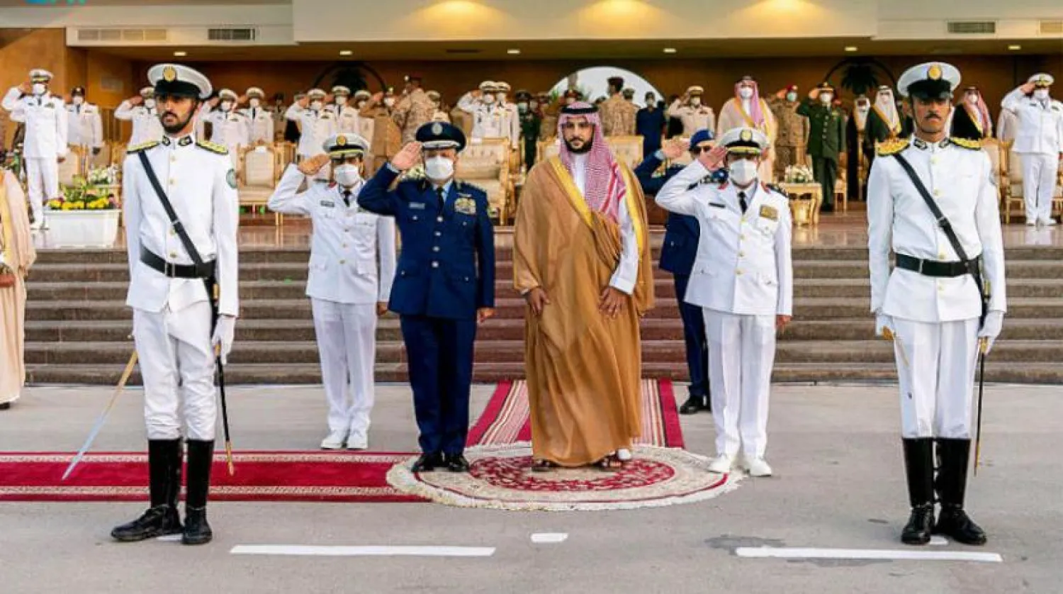 Prince Khalid sponsors the graduation ceremony. (SPA)