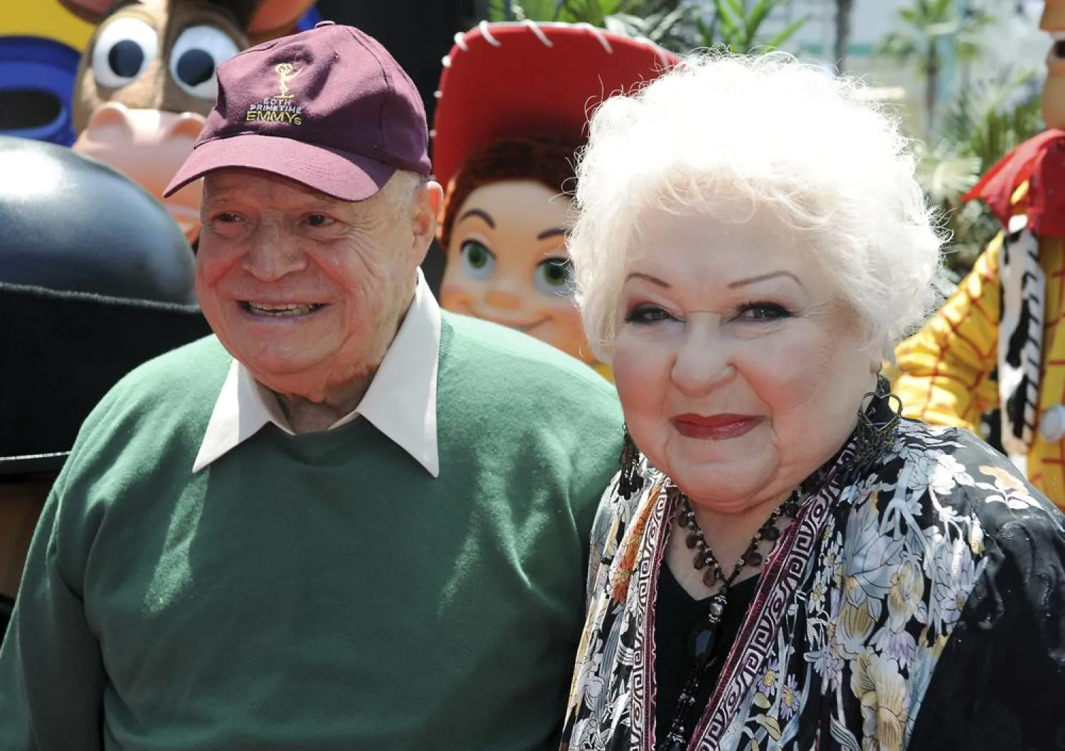 Estelle Harris, at right, and Don Rickles arrive at the world premiere of "Toy Story 3," Sunday, June 13, 2010, at The El Capitan Theater in Los Angeles. (AP)