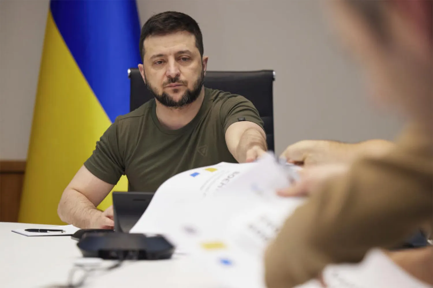 الرئيس الأوكراني فولوديمير زيلينسكي (د.ب.أ)