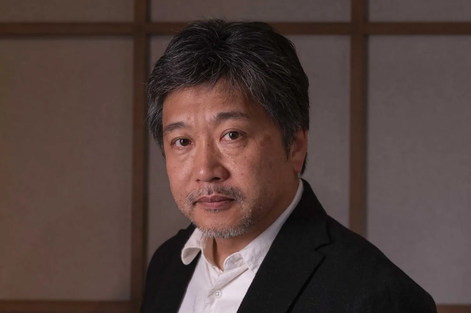 Japanese director Hirokazu Kore-eda poses for portraits during the Rome Film Fest in Rome on Oct. 18, 2019. (AP)