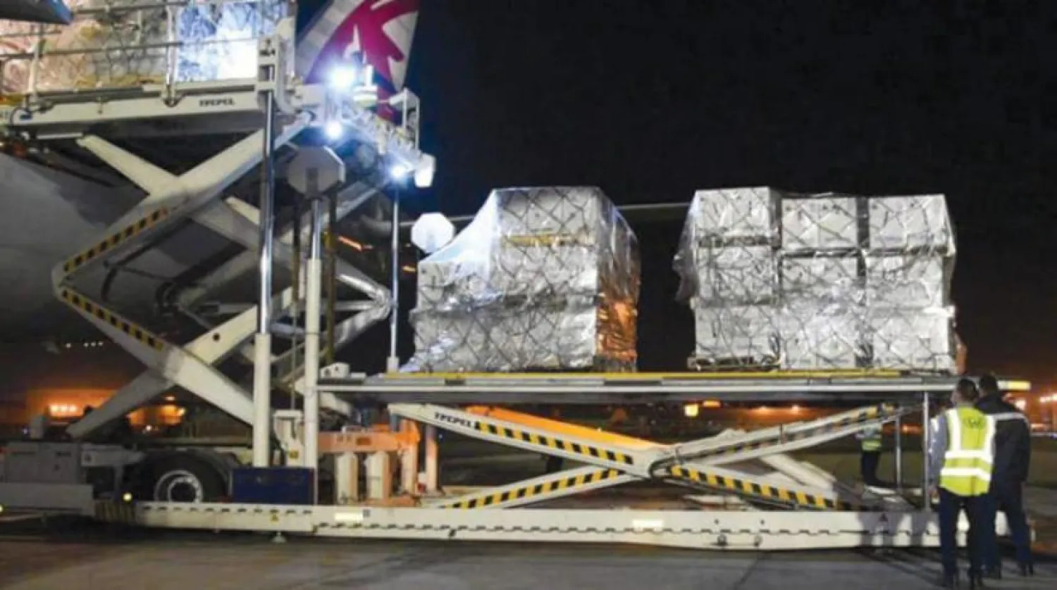 File photo. Egypt received 1.5 million doses of the Pfizer coronavirus vaccine. (Egyptian Health Ministry)