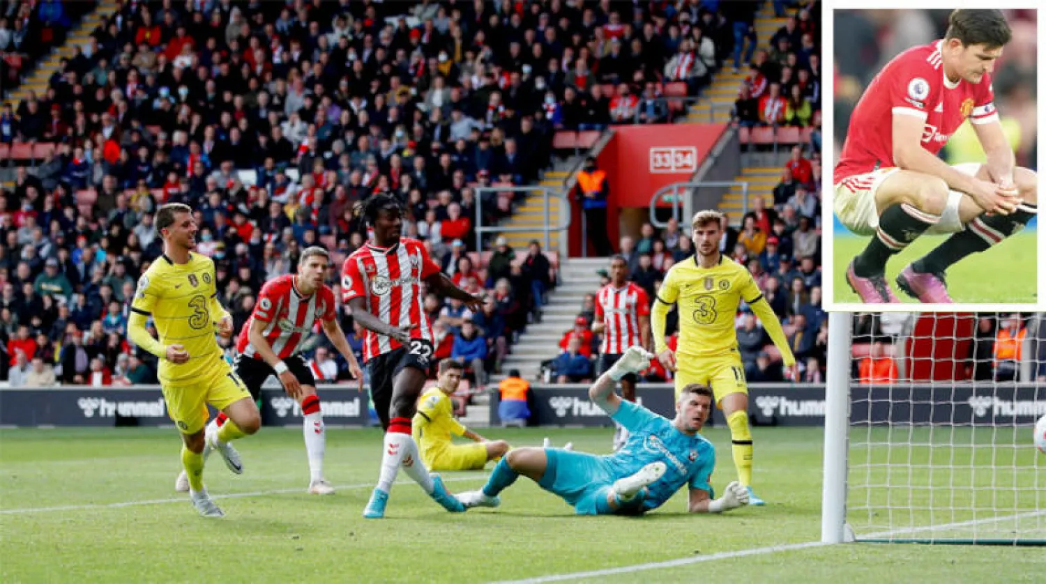 ماونت يختتم سداسية تشيلسي (رويترز) - ماغويرو مدافع مانشستر يونايتد(د.ب.أ)