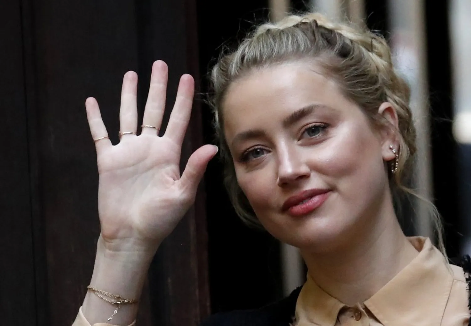 US Actress Amber Heard arrives at the High Court in London in London, Wednesday, July 22, 2020. (AP)