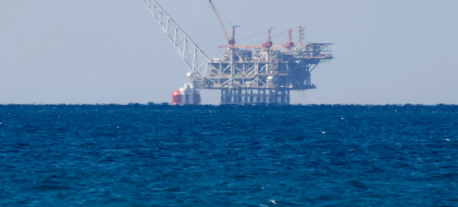 A platform on the Leviathan natural gas field, one of Israel's two major offshore fields, some of whose output is sold to Egypt and Jordan JACK GUEZ AFP/File
