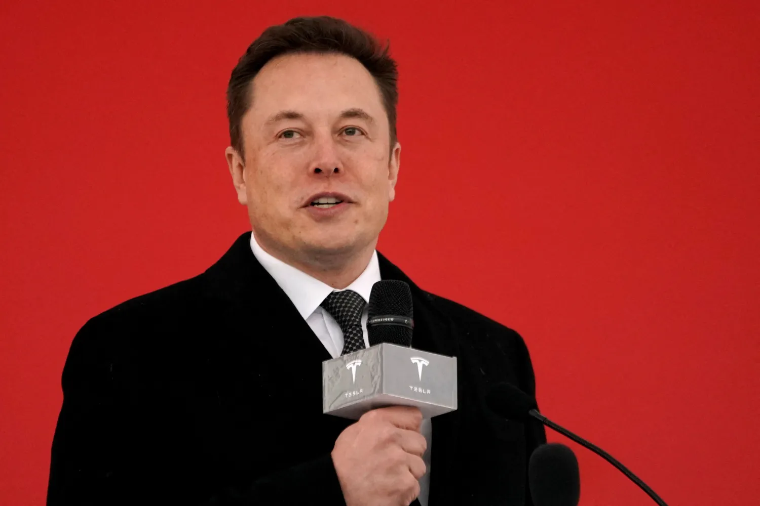 Tesla CEO Elon Musk attends the Tesla Shanghai Gigafactory groundbreaking ceremony in Shanghai, China January 7, 2019. REUTERS/Aly Song
