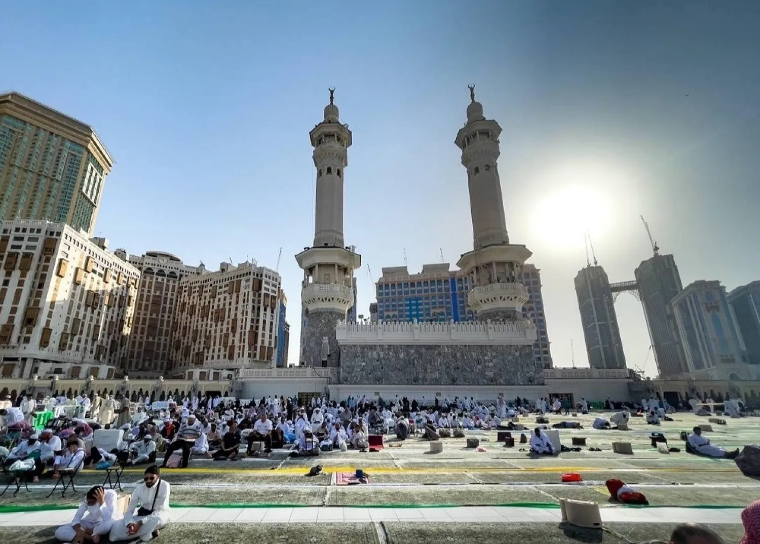 Worshippers at the Grand Mosque in Makkah. (SPA)