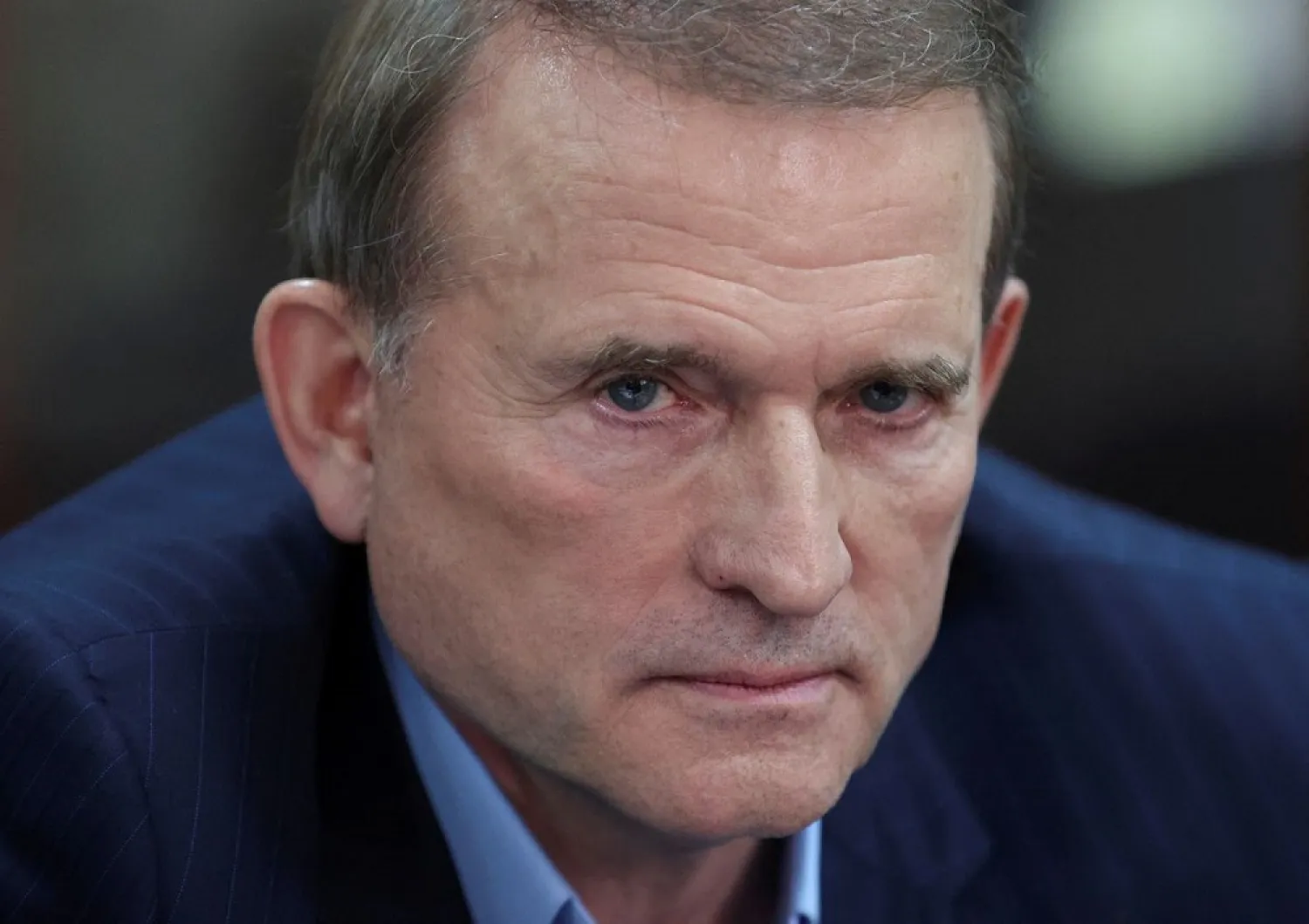 Viktor Medvedchuk, leader of Opposition Platform - For Life political party, attends a court hearing in Kyiv, Ukraine May 13, 2021. (Reuters)