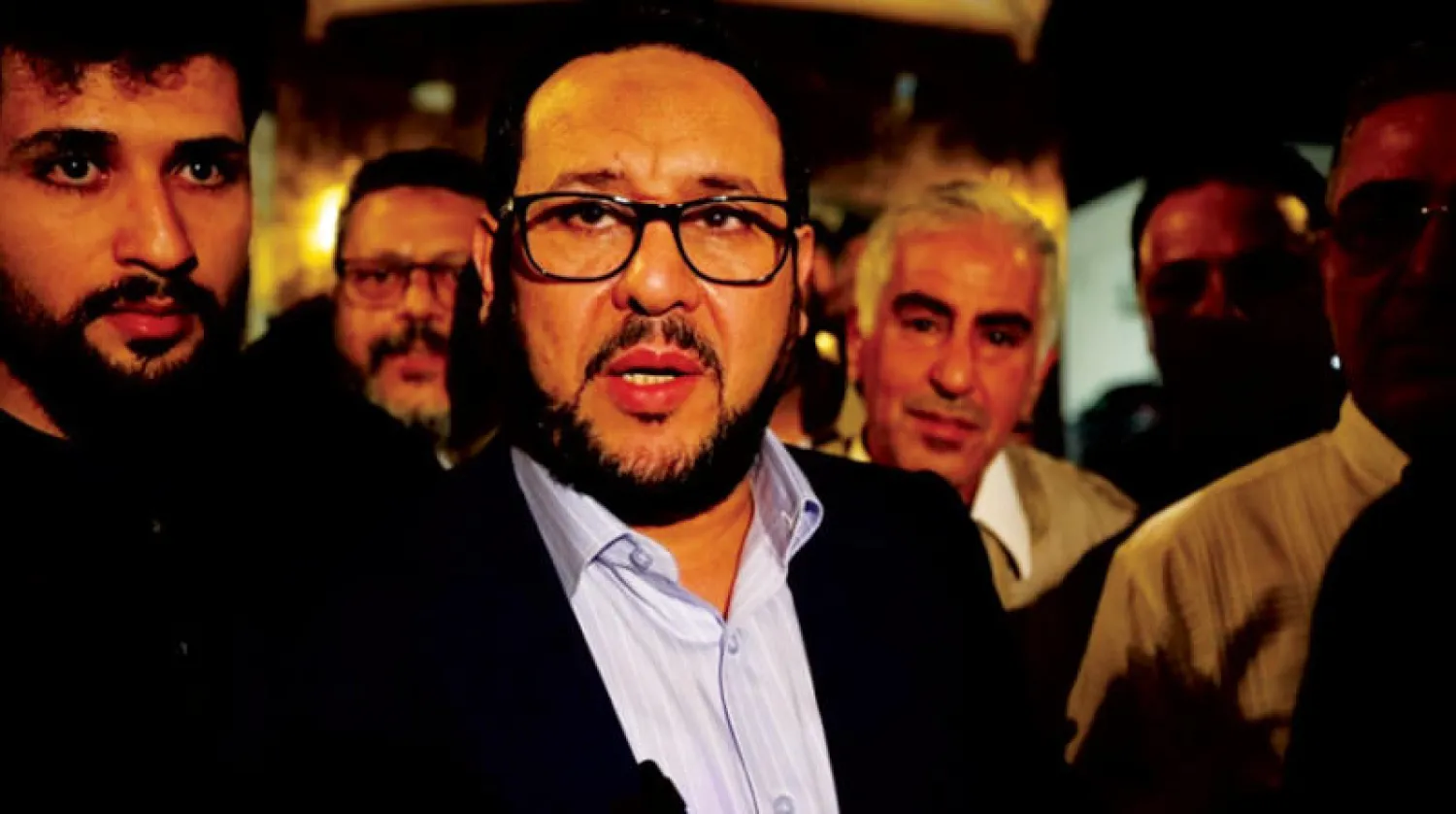 عبد الحكيم بلحاج القيادي السابق بـ»الجماعة الليبية المقاتلة» رئيس حزب «الوطن» (من مقطع فيديو لحظة وصوله طرابلس)