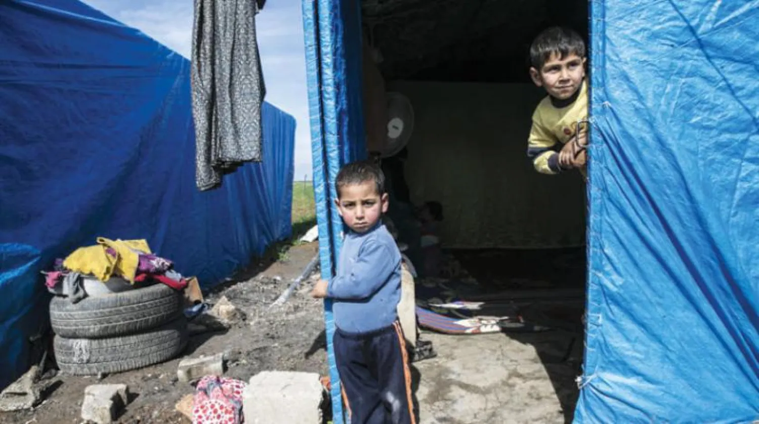Two Syrian children in Reyhanli, Turkey (Getty Images)
