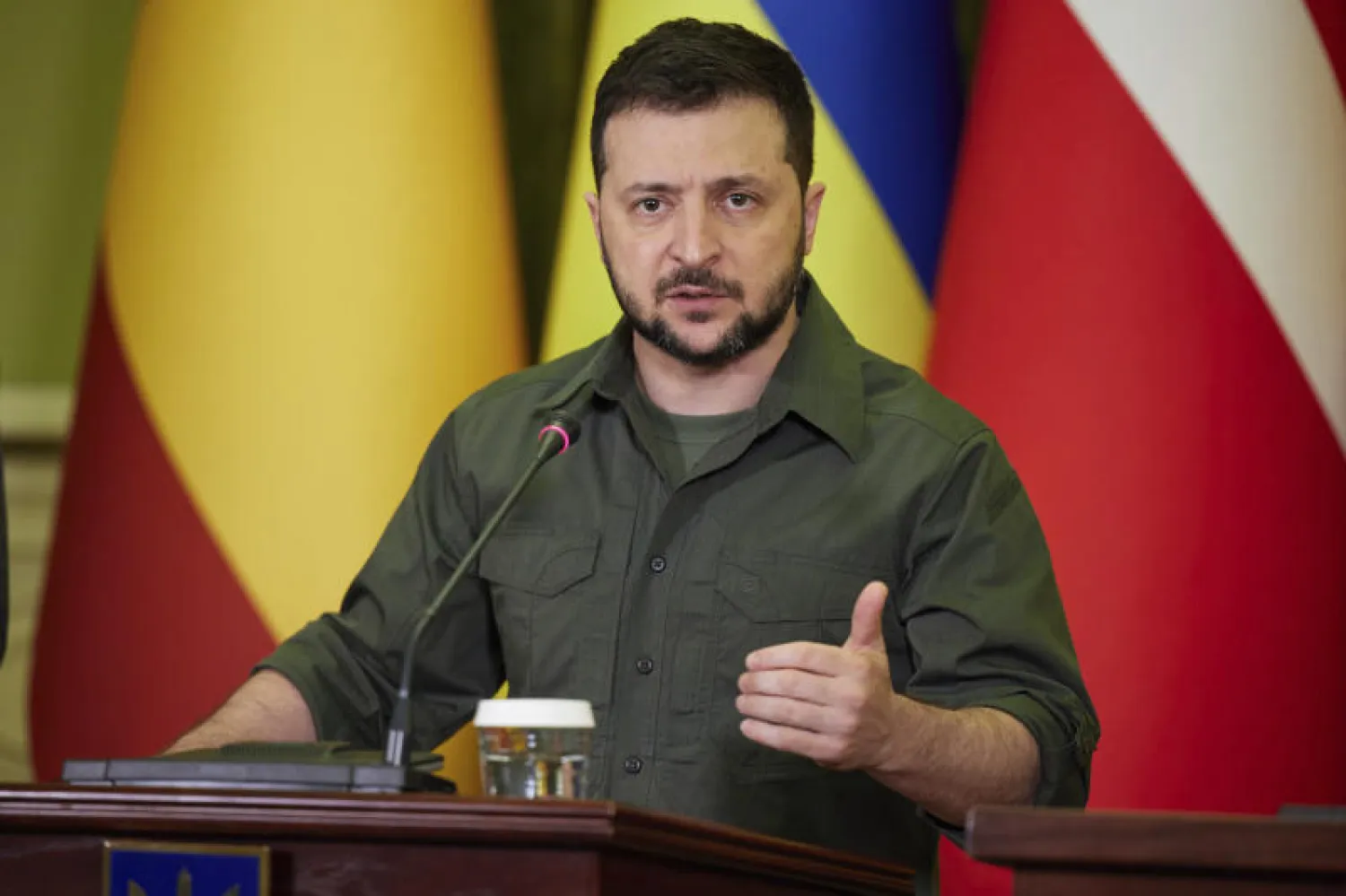 الرئيس الأوكراني فولوديمير زيلينسكي (أ.ب)