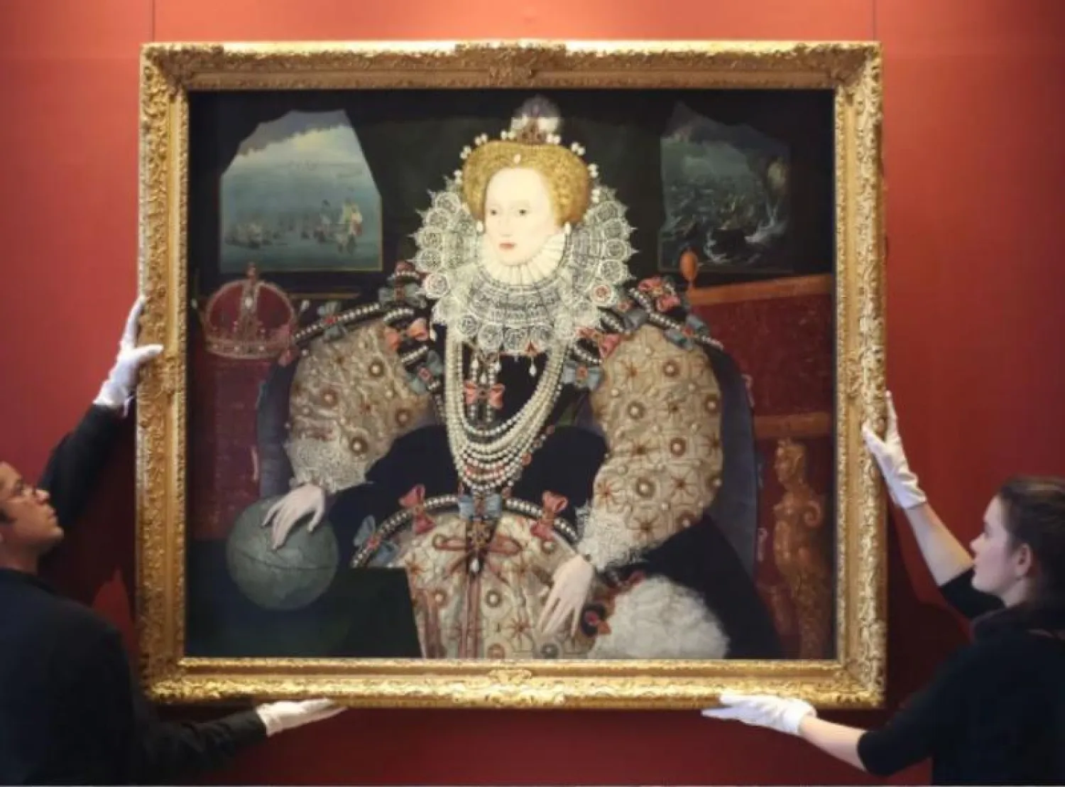 لوحة «أرمادا» للملكة إليزابيث الأولى (وسائل إعلام بريطانية)