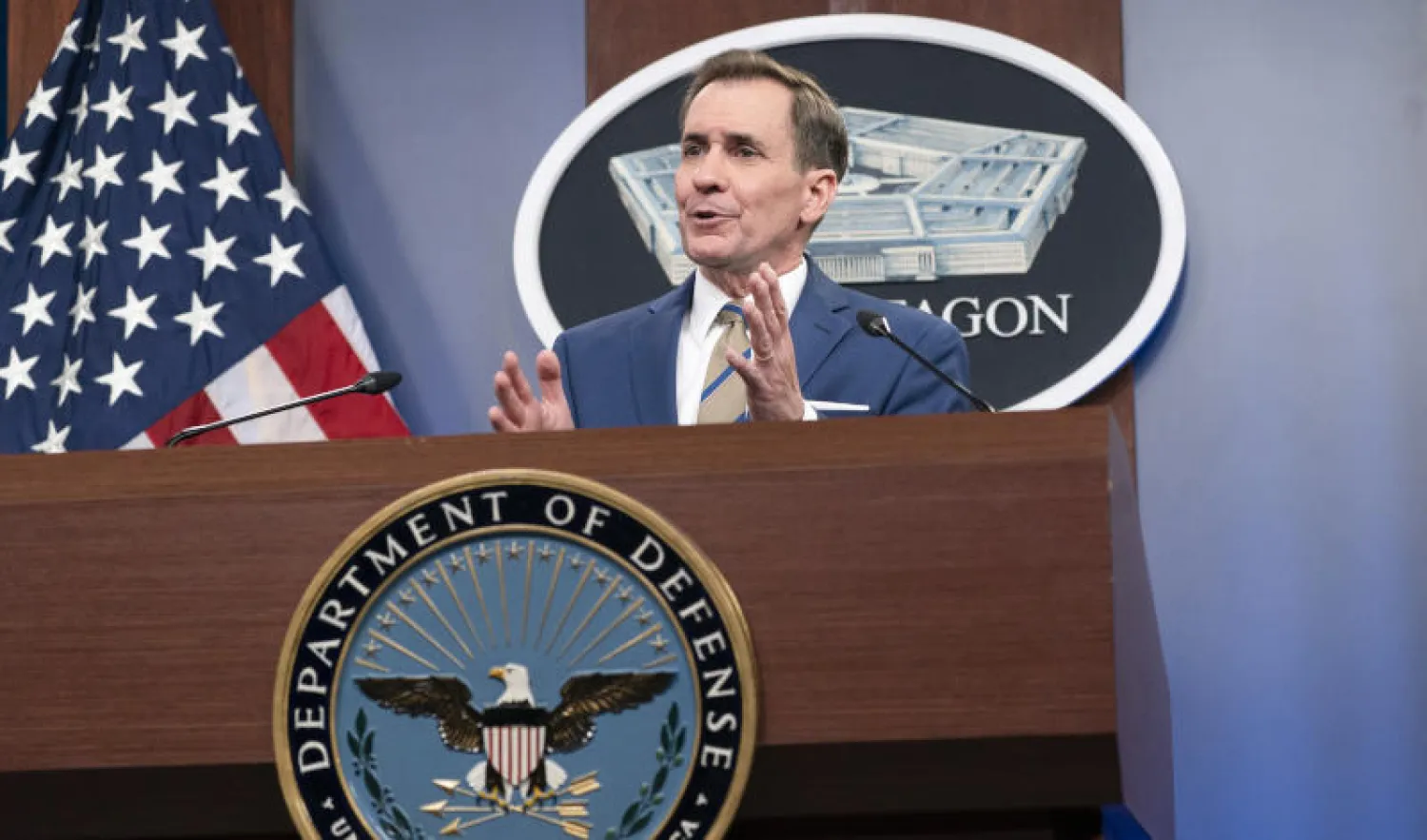 المتحدث باسم وزارة الدفاع الأميركية جون كيربي (أ.ب)