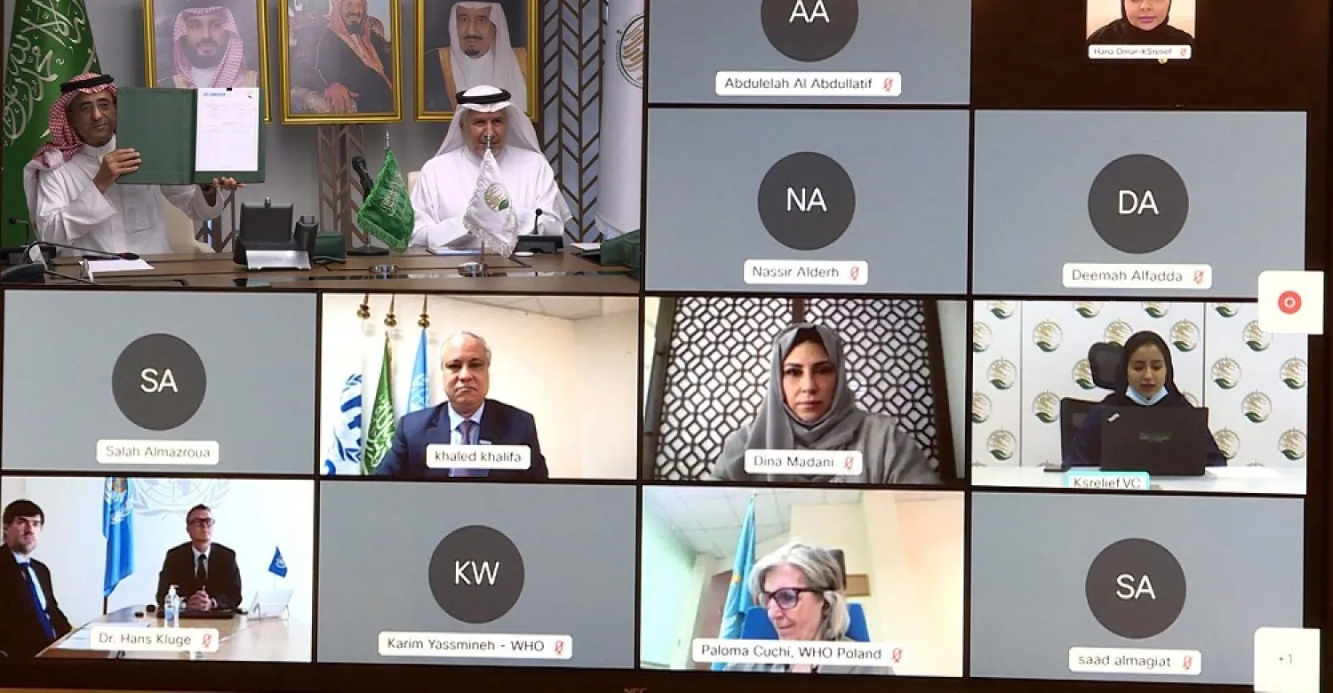 The agreements were signed via videoconference on Monday. (SPA)