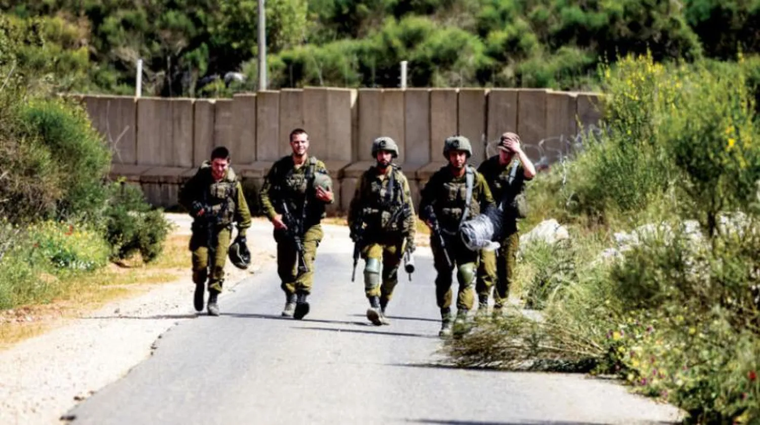 Israeli soldiers near the northern border with Lebanon. (Reuters)