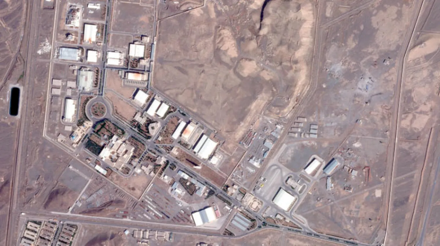 موقع منشأة «نطنز» النووية الإيرانية (أ.ب)