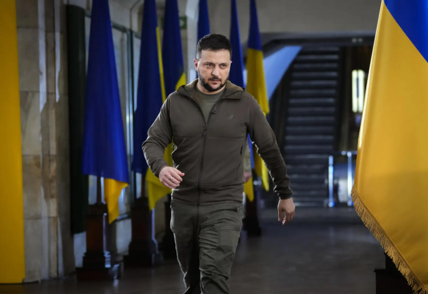 الرئيس الأوكراني فولوديمير زيلينسكي (أ.ب)