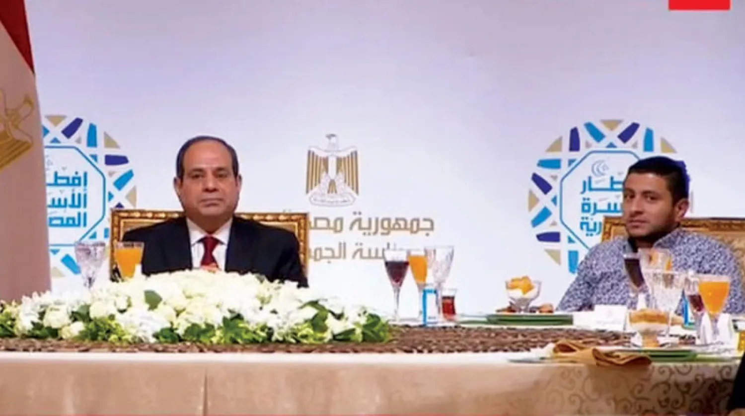 السيسي خلال حفل إفطار الأسرة المصرية في القاهرة الأسبوع الماضي (التلفزيون المصري)