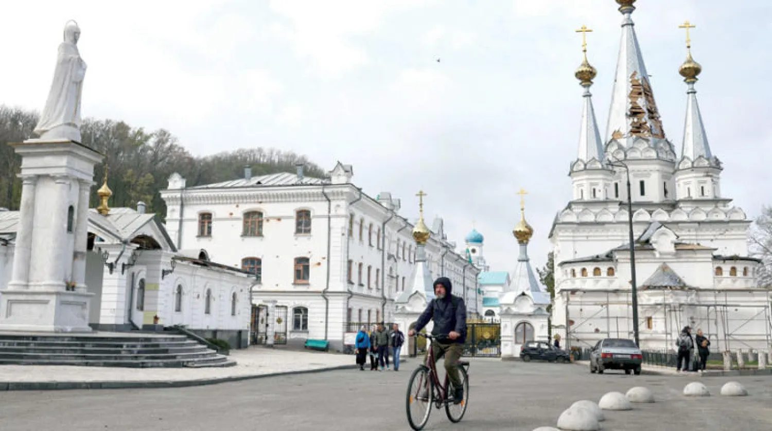 مدينة سفياتوهيرسك في شرق أوكرانيا (أ.ف.ب)