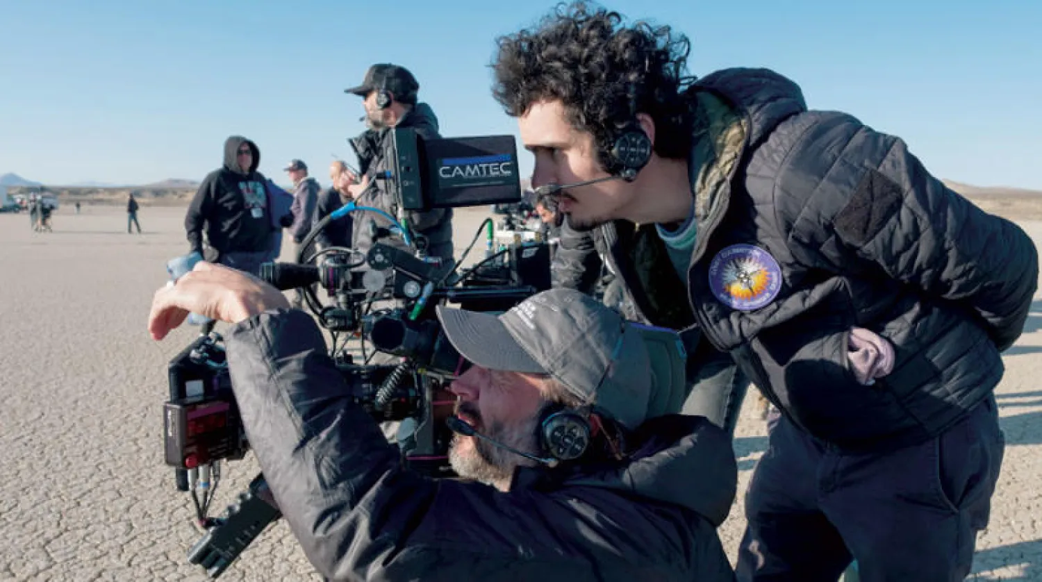 دامين شازيل خلال تصوير «رجل أول»