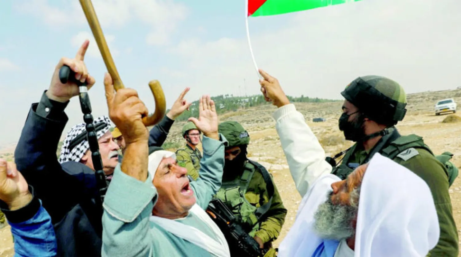 قوات الاحتلال الإسرائيلي تهدم منزل جهاد أبو سنينة بمسافر يطا فبراير الماضي (وفا)