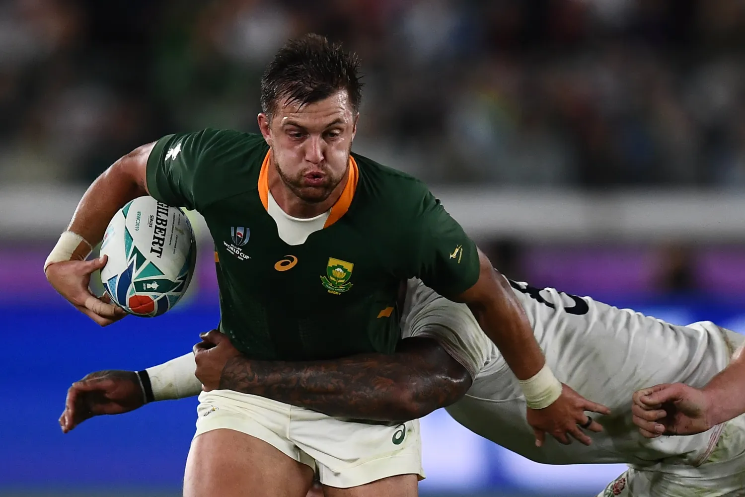 File: Handre Pollard suffered a serious knee injury in the Top 14 defeat at Montpellier. AFP/Charly Triballeau

